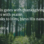 The difference between thanking and praising the Lord