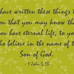 By God's Word you can know you are saved