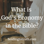 What is God's economy in the Bible?